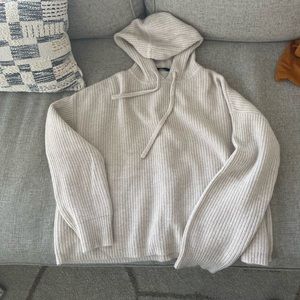 Jenni Kayne Cashmere hoodie in oatmeal
